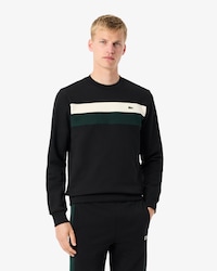 Sweatshirt aus Fleece mit Colorblock-Design