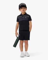 Fleece-Shorts mit Colorblock-Design