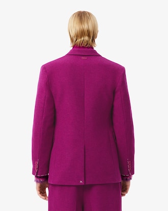 Zweireihiger Blazer Runway aus melierter Wolle