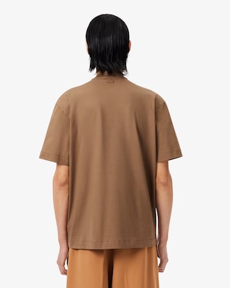 T-Shirt Runway mit perlenbesetztem Krokodil