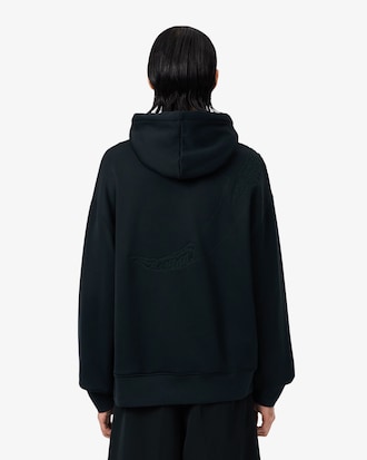 Hoodie Runway mit gesticktem Krokodil