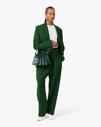 Kleine Tasche Runway Lenglen aus Leder mit Krokodileffekt
