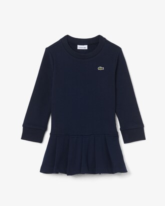 Kleid aus Fleece mit langen Ärmeln