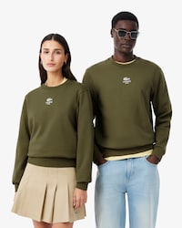 Sweatshirt aus Fleece mit Print