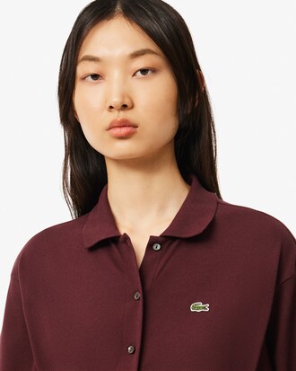 Loose Fit-Polokleid aus Piqué