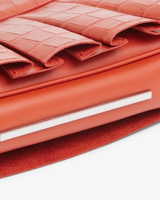 Tasche Runway H Lenglen aus Leder mit Krokodileffekt