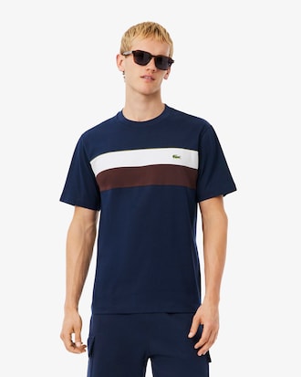 T-Shirt aus Jersey mit Colorblock-Design