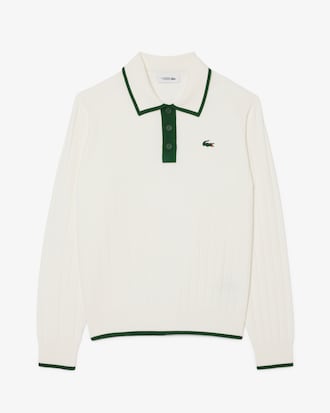 Dehnbarer Golf-Pullover mit Polokragen