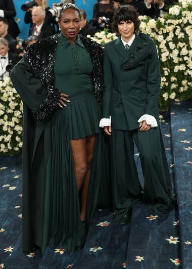 Venus Williams and Pelagia Kolotouros in Lacoste at the 2025 MET Gala