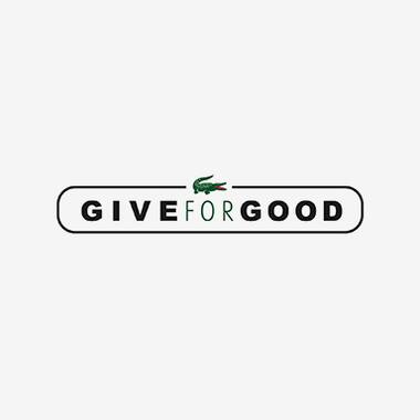Give for Good logo' door Lacoste