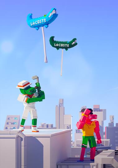 The Sandbox x Lacoste samenwerking