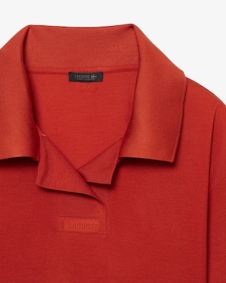 Robe col polo Piqu&eacute; soie D&eacute;fil&eacute;