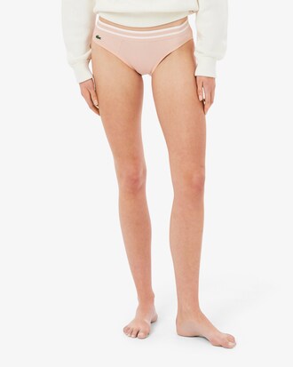 Culotte coton ceinture ray&eacute;e