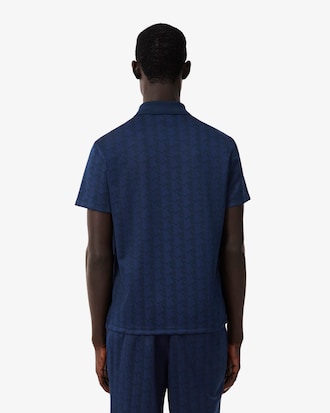 Polo jacquard monogramme classic fit