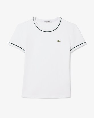 T-shirt jersey liser&eacute;s contrastants