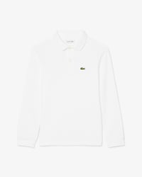 Polo manches longues en Petit Piqu&eacute;