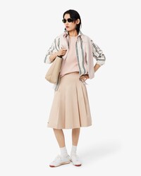 Sweatshirt relaxed fit col rond en Piqu&eacute;