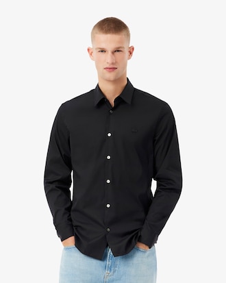 Chemise slim fit popeline stretch