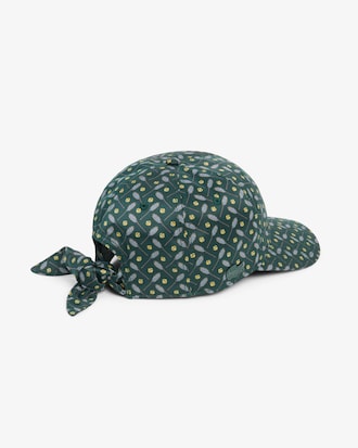 Casquette satin avec n&oelig;ud