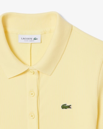 Robe polo longue coton c&ocirc;tel&eacute;