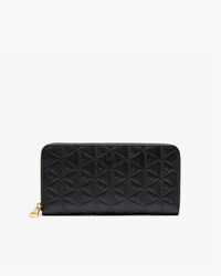 Portefeuille zipp&eacute; Maheki en cuir emboss&eacute;