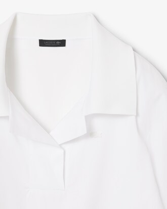 Combishort col polo popeline D&eacute;fil&eacute;