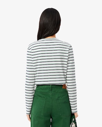 T-shirt manches longues coton ray&eacute;