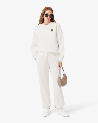Sweatshirt col rond avec badge