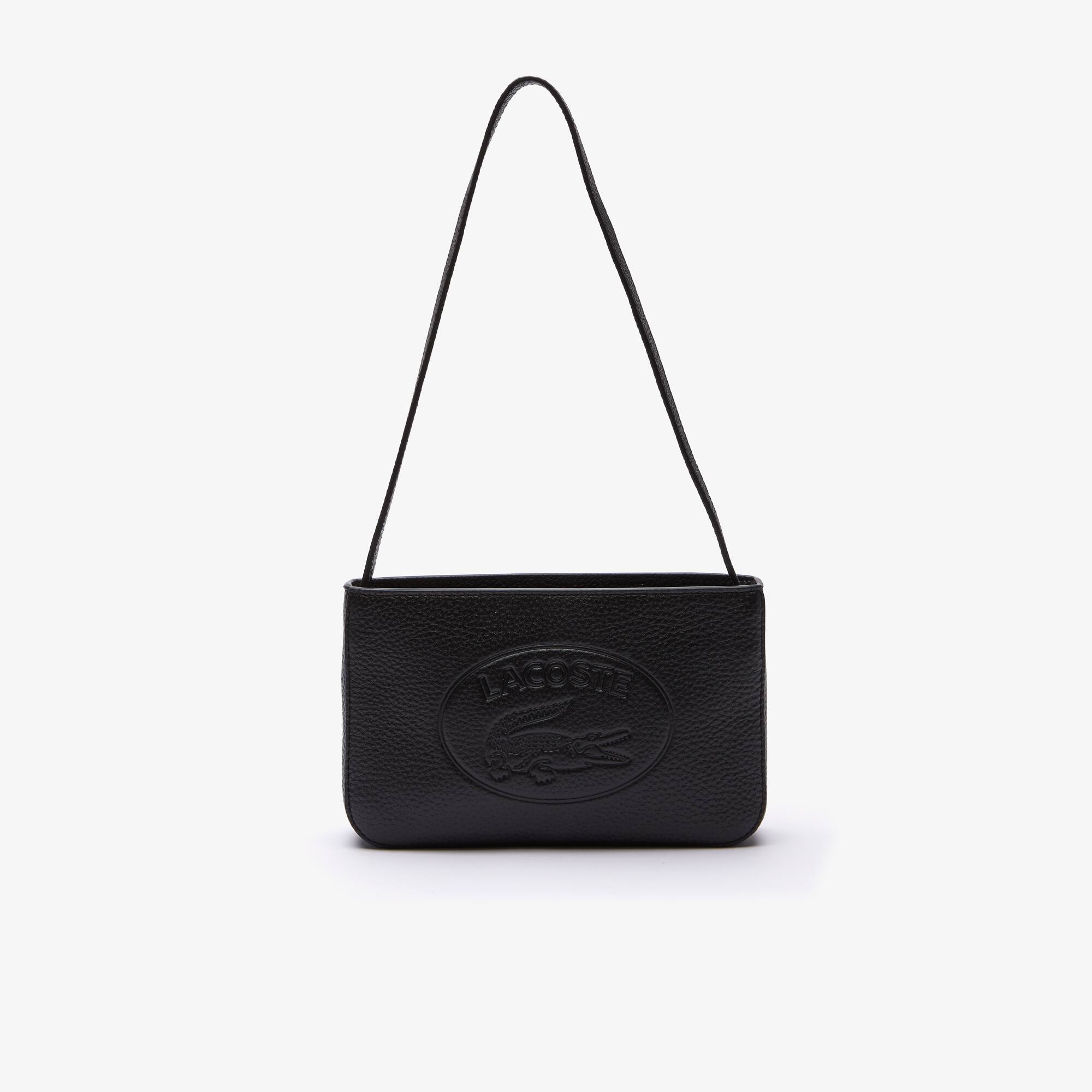 Sac baguette Croco Crew en cuir grainé | LACOSTE