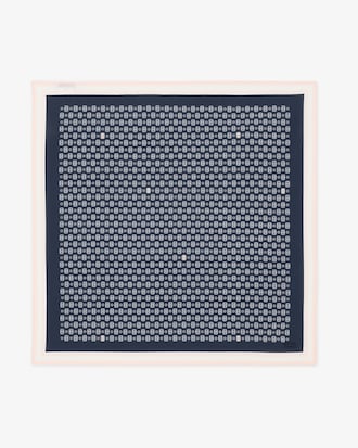 Foulard popeline imprim&eacute; tennis