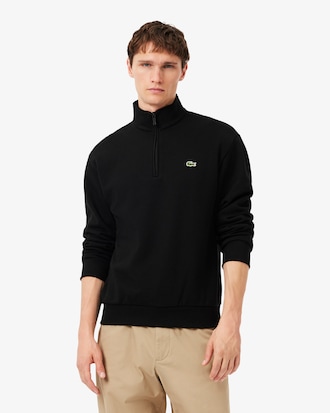 Sweatshirt col zipp&eacute; molleton