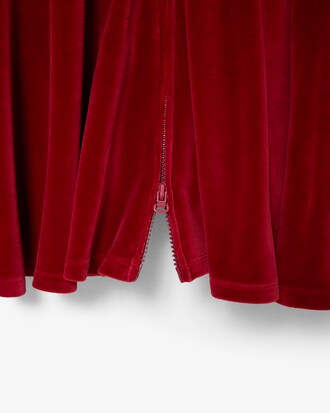 Robe longue velours oversize D&eacute;fil&eacute;