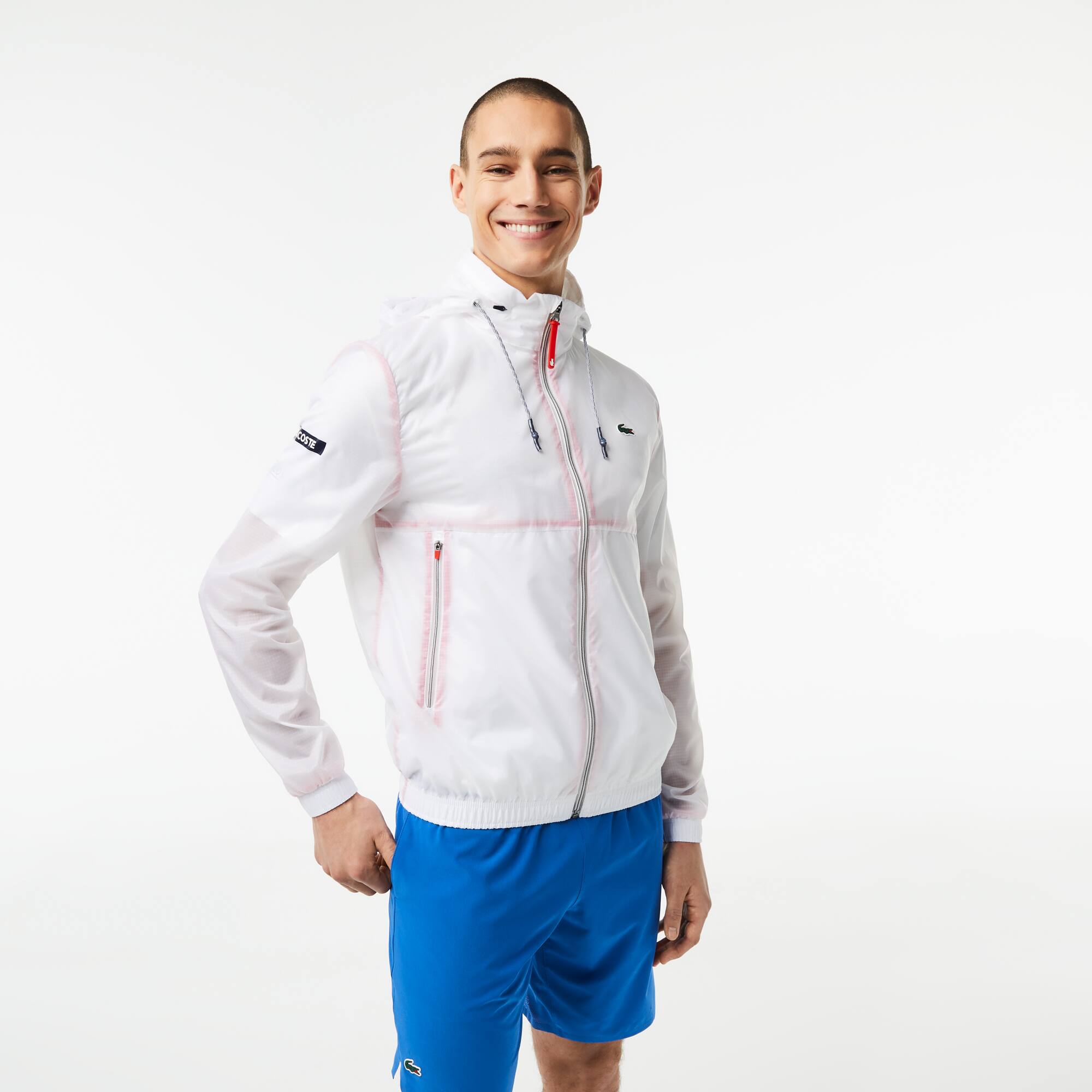 Veste sales zippée lacoste