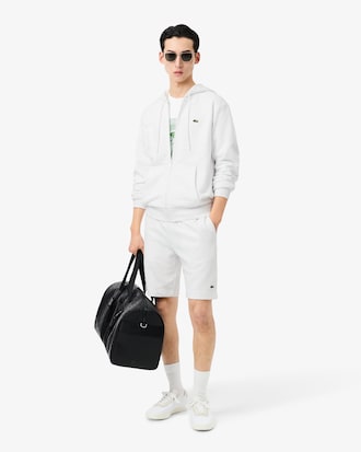 Sweatshirt zipp&eacute; classic fit molleton