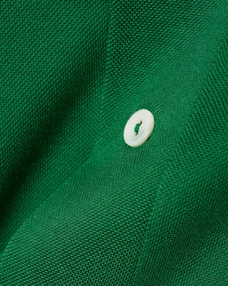 Polo classic fit Piqu&eacute; soie D&eacute;fil&eacute;