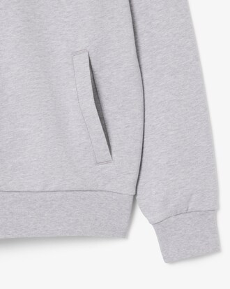 Sweatshirt zipp&eacute; &agrave; capuche molleton