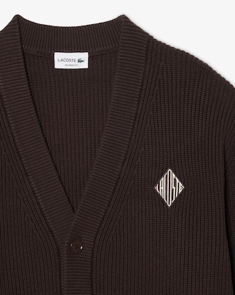 Cardigan relaxed fit coton c&ocirc;tel&eacute;