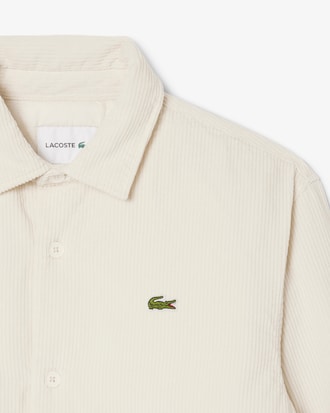 Surchemise oversize velours c&ocirc;tel&eacute;