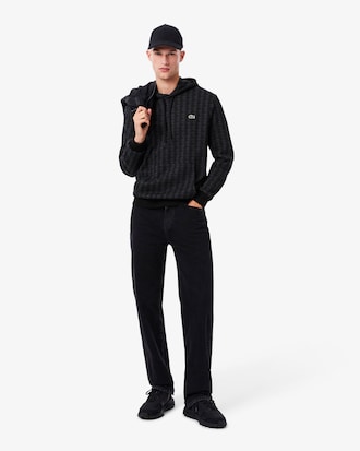 Sweatshirt à capuche molleton monogramme