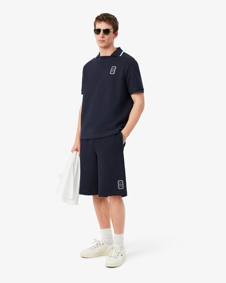 Short en Piqu&eacute; double face relaxed fit
