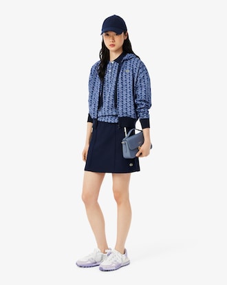 Polo slim fit jacquard monogramme