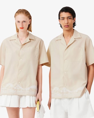 Chemise relaxed fit broderies D&eacute;fil&eacute;