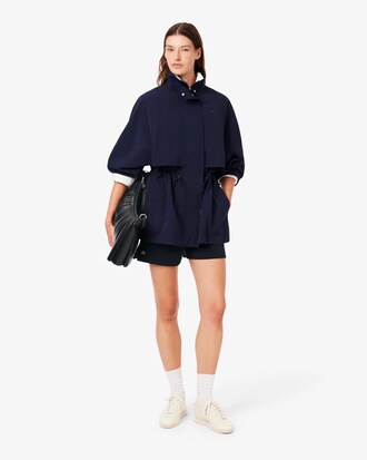 Parka mi-longue oversize d&eacute;perlante