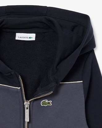 Sweatshirt &agrave; capuche zipp&eacute; color-block