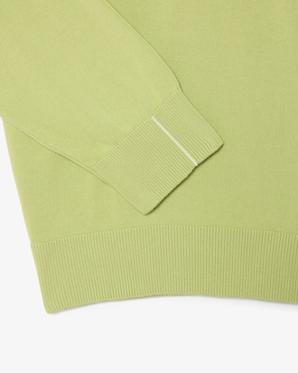 Pull coton uni col rond