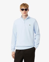 Sweatshirt col montant zipp&eacute; molleton