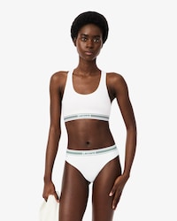 String coton stretch ceinture contrast&eacute;e