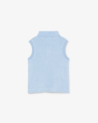 Polo sans manches en tissu &eacute;ponge