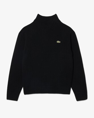 Pull col montant cachemire maille 3D