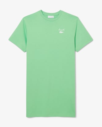 Robe t-shirt jersey oversize griffée